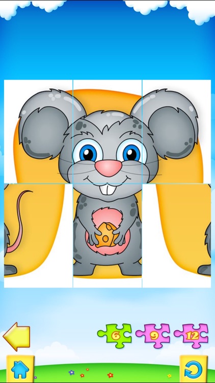 123 Kids Fun PUZZLE BLUE Free - Top Educational Slide Puzzle Games for Toddlers and Preschoolers screenshot-0