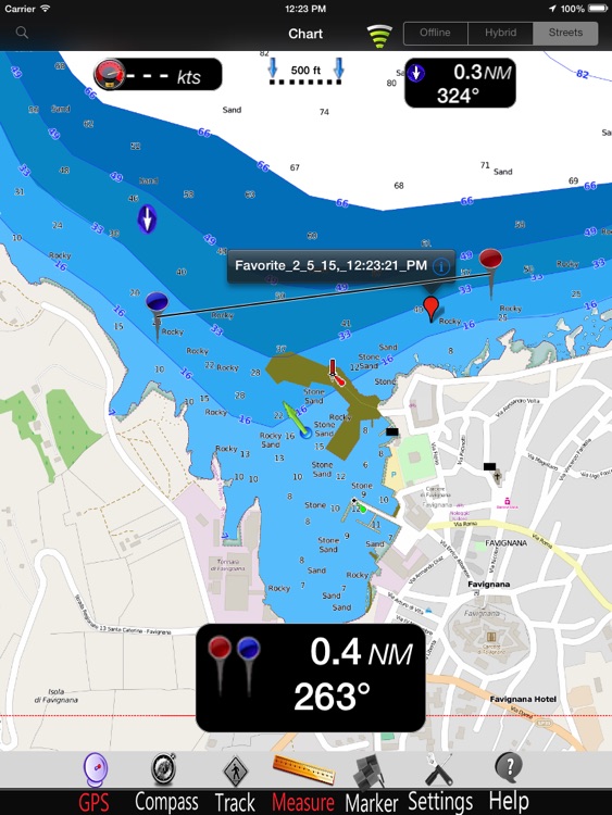 Egadi Is. Nautical Charts Pro