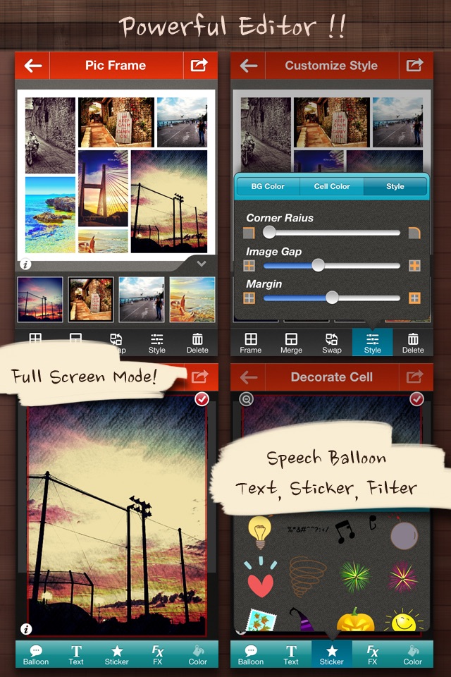 Frame Artist Pro - Photo Collage Editor - Design Scrapbook by Pic Layout and FX Filters For Instagram screenshot 2