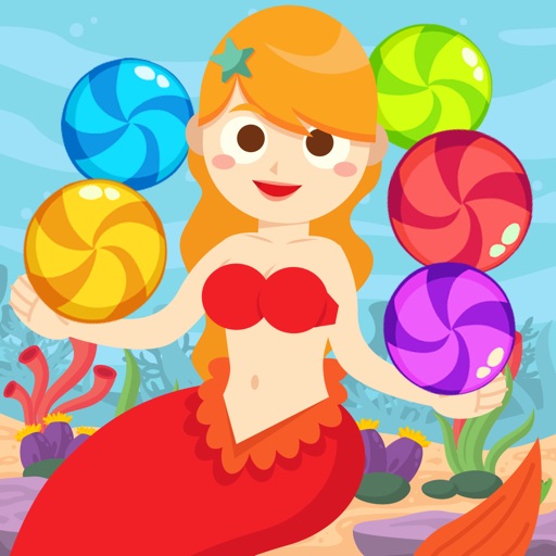 Mermaid Candy Shooter - The Little Girl Ocean Princess iOS App