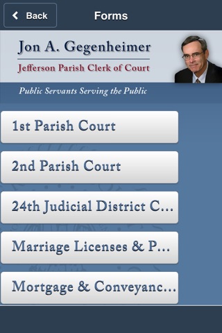 Jefferson Parish Clerk of Court Attorneys' Toolbox screenshot 2