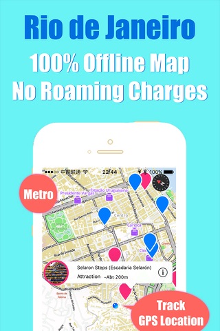 Rio de Janeiro travel guide with offline map and Brazil olympics metro transit by BeetleTrip screenshot 4
