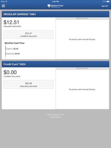 Bankers Trust M+ for iPad screenshot 3