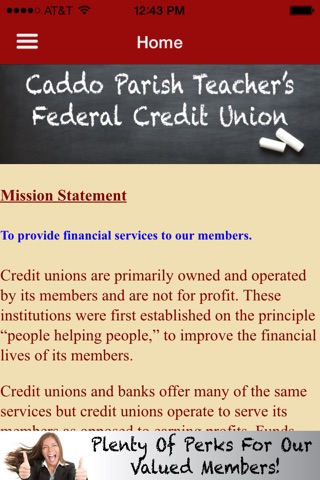 Caddo Parish Teacher's FCU screenshot 2