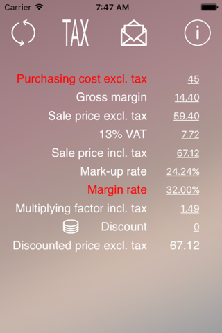 Pro Calcul - Margin Rate screenshot 3