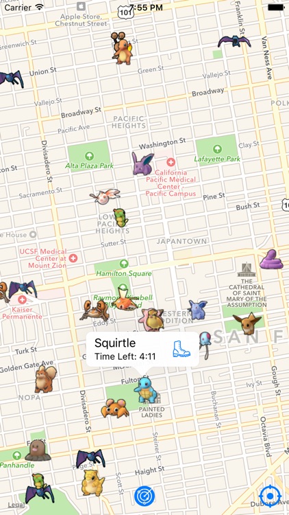 Realtime Map for Pokemon GO - where you can find any polemon