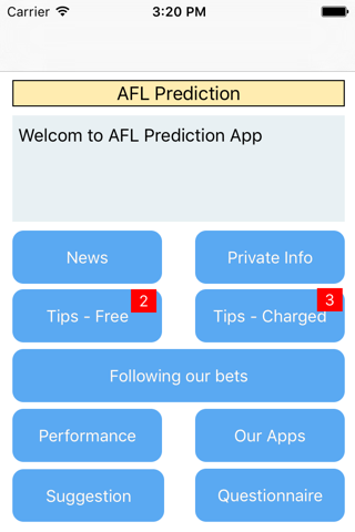 Prediction for AFL screenshot 3
