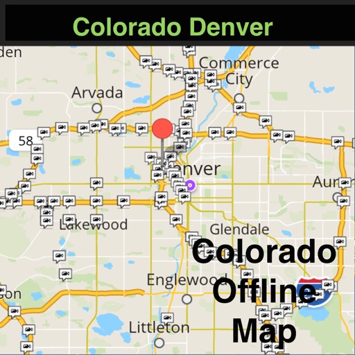 Colorado/Denver Offline Map with Traffic Cameras Pro