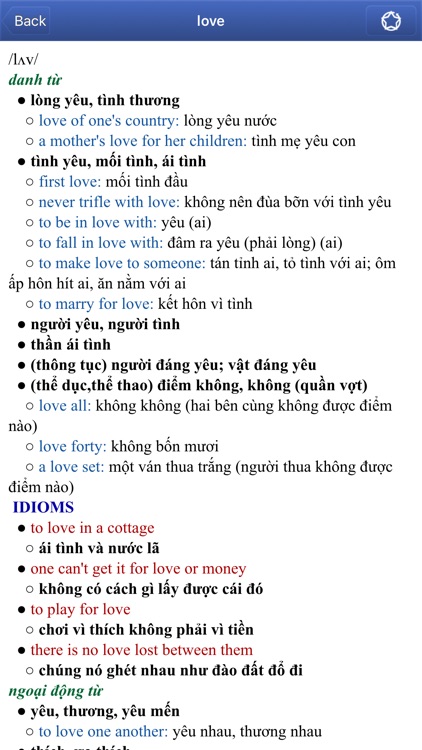 Fast English Vietnamese Dictionary
