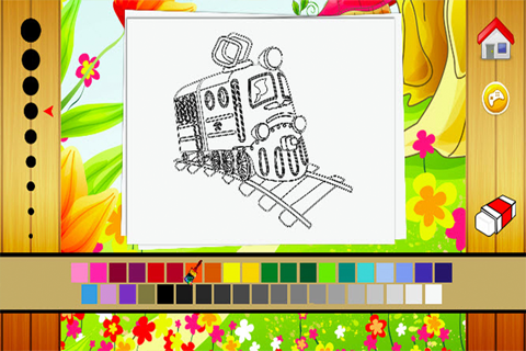 Vehicle Coloring Book - All in 1 car Drawing and Painting Colorful for kids games free screenshot 3