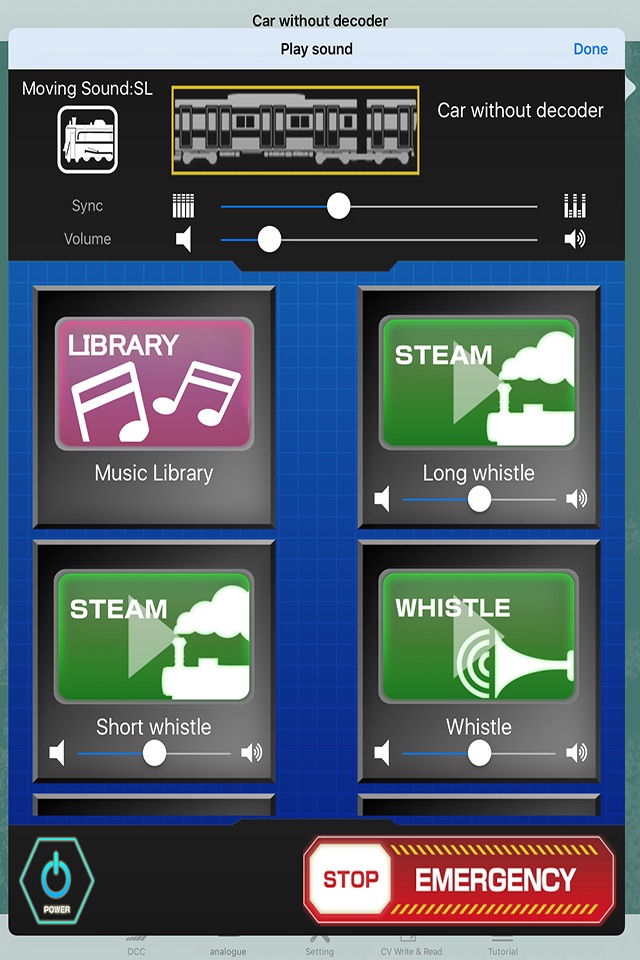 e-Train controller screenshot 4