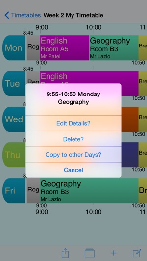 School Timetable - Lesson & Course Schedule for Student, Tea(圖5)-速報App