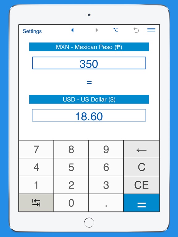 Mexican Pesos To Dollars And Usd Mxn Converter By Intemodino Screenshots