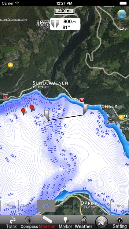 Lake : Thun - Brienz GPS Map Navigator