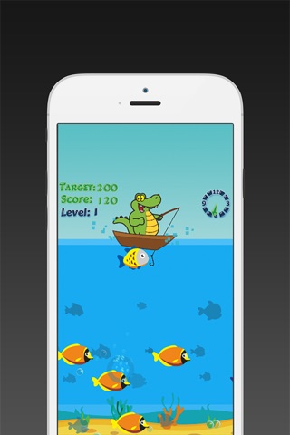 Crocodile Fishing - Fun Fish Water Game for Kids screenshot 3