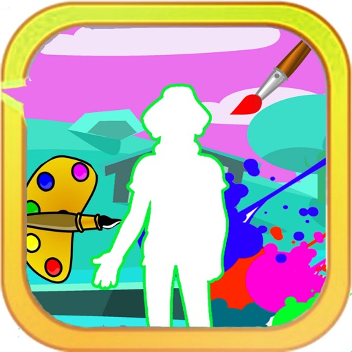 Coloring For Kids Games Team Galaxy Edition Icon