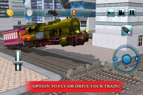 Flying Train 3D: Locomotive Fury screenshot 3