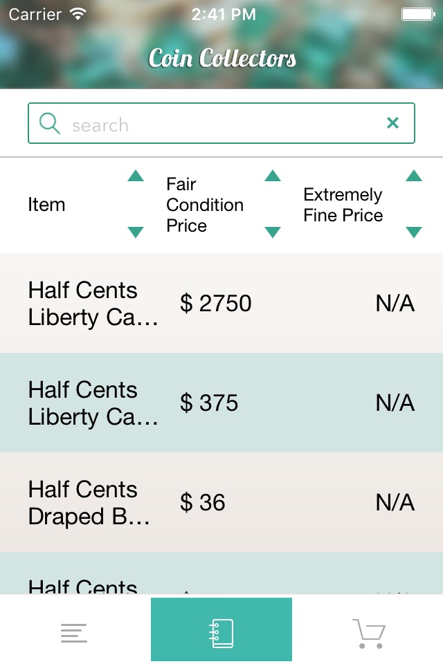 Coins - A Price Catalog for Coin Collectors screenshot 2