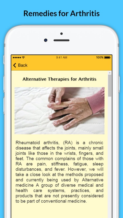 Arthritis - Signs of Arthritis and Natural Remedies