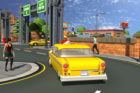 Crazy Taxi Driver Car Parking Game screenshot 4