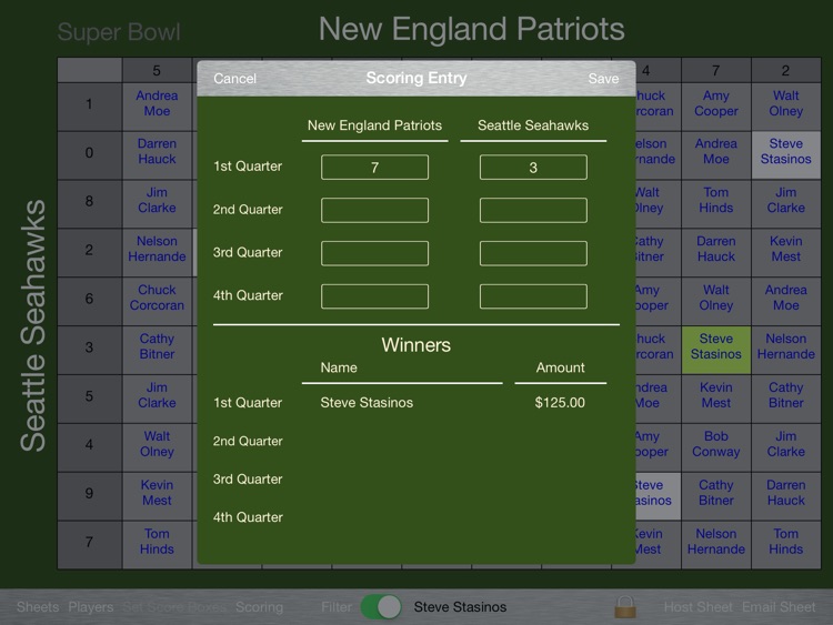 Football Squares Pro screenshot-3