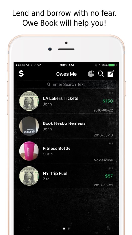 Owe Book - Lend and Borrow Money or Items screenshot-0