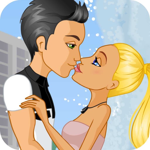 Couple Kissing Dress Up