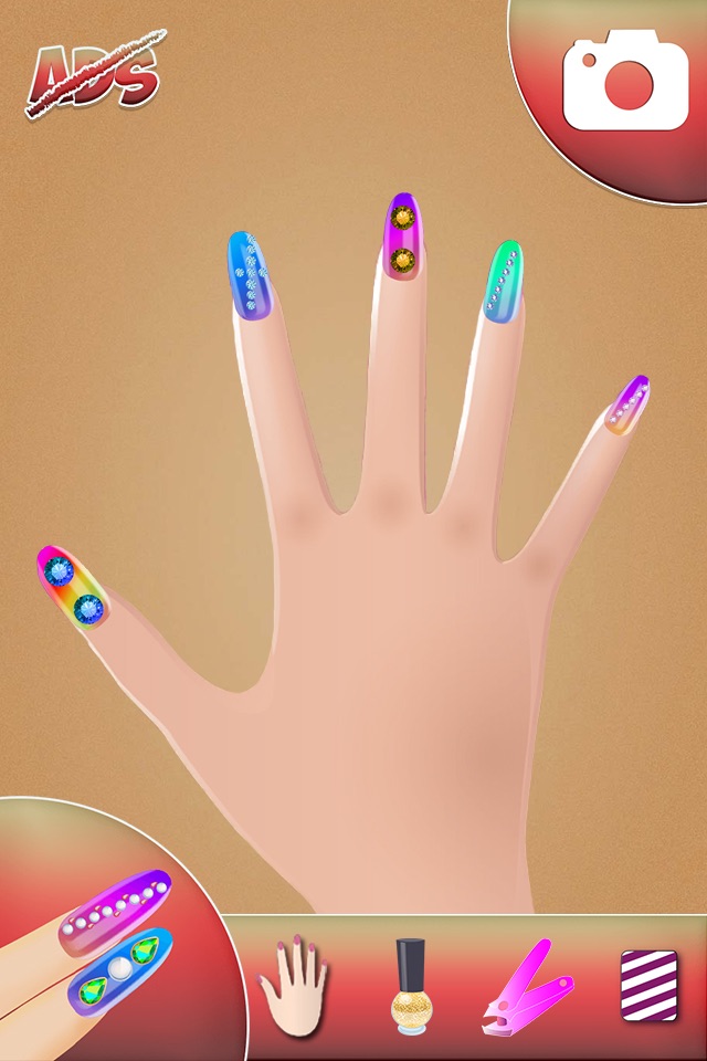 3D Nail Art Game - Beauty Makeover Salon for Fashion Girls with Cute Manicure Design.s screenshot 4
