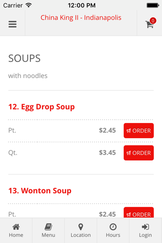 China King II - Indianapolis Online Ordering screenshot 3