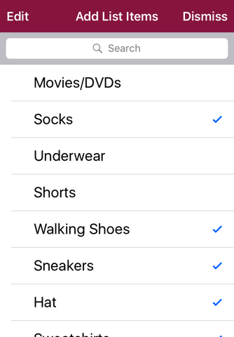 Vacation Packing List screenshot 3
