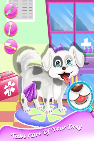 Little Pet Puppy Dog Makeover Dressup & Doctor - Free Animal Games For Kids screenshot 2