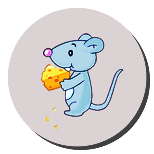 Mouse & Cheese & fun Icon