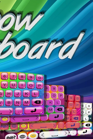 Rainbow Keyboard! - Custom Color Keyboard Themes 2016 with Fancy Backgrounds and Fonts Changer screenshot 2
