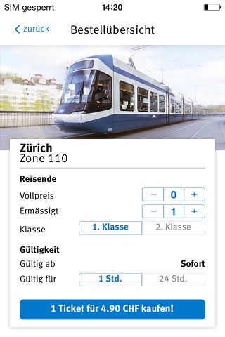 ZVV-Tickets screenshot 2