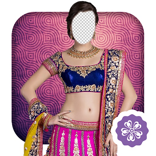 Indian Salwar Lehenga Choli Saree Photo Montage Pro