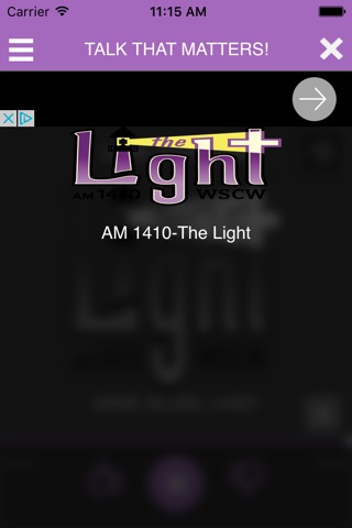 AM 1410 The Light WSCW screenshot 3