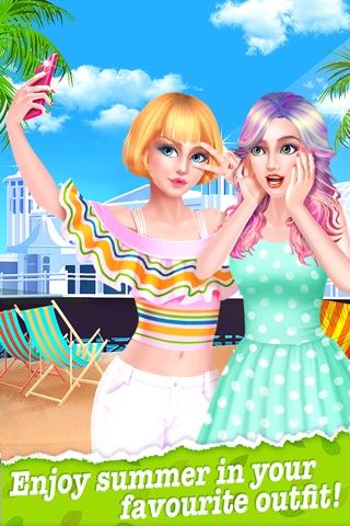Summer Fashion Salon - Teen Beauty Dress Up Guide: SPA, Hairstyles & Makeover Games screenshot 2