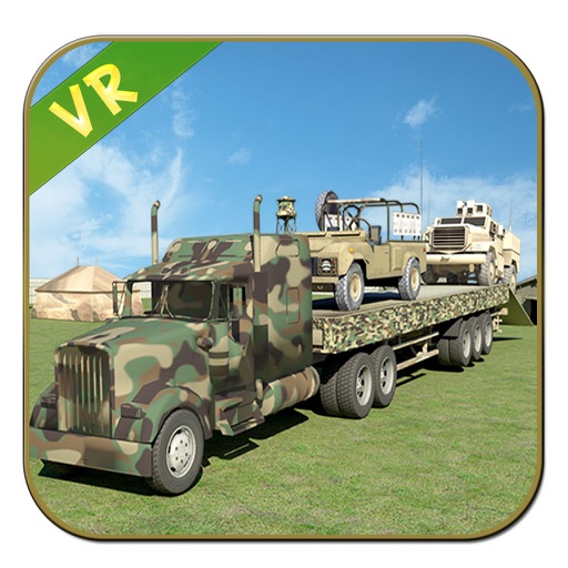 VR Army Cargo Truck Drive Icon