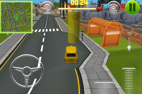 Crazy Taxi Driver Car Parking Game screenshot 2