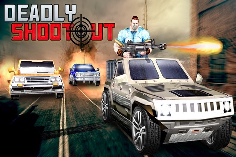Deadly ShootOut 3D - Free Highway Shooting Car Game screenshot 2