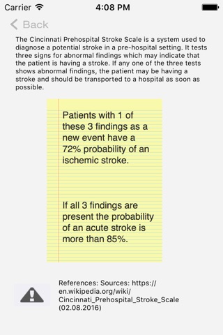 Cincinnati Prehospital Stroke Scale screenshot 2
