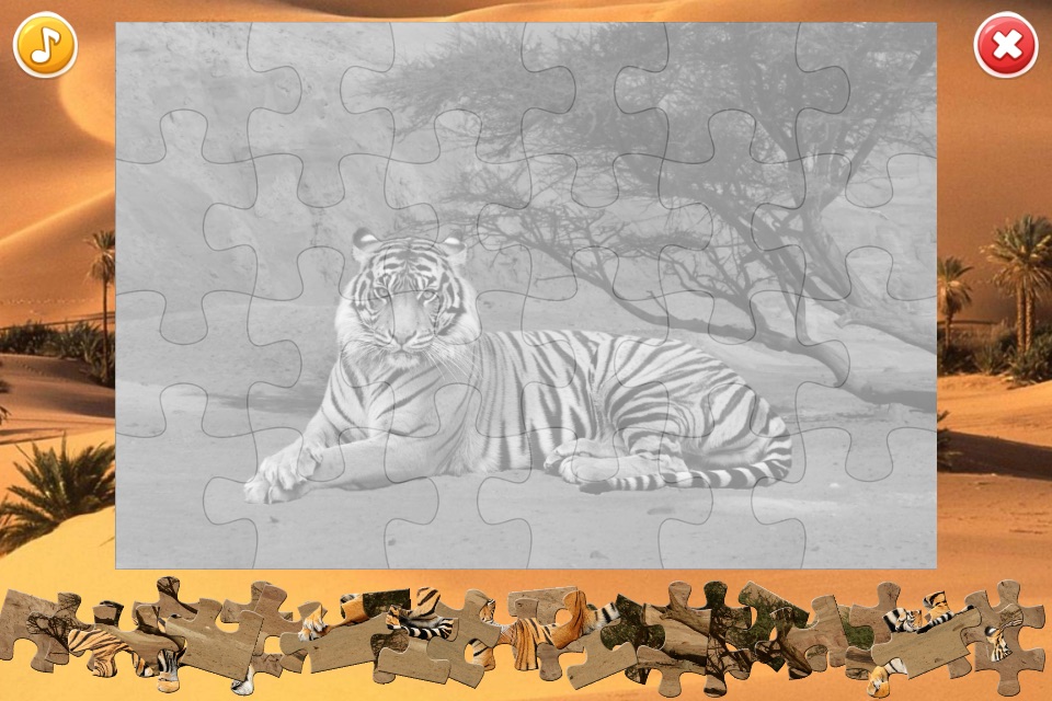African Animals Puzzle screenshot 2