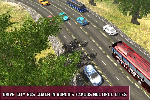 Coach Bus Highway Hill Climb screenshot 2