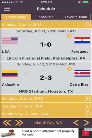 LiveFootball-Copa America 2016 screenshot 2