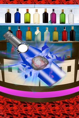 Bottle Shoot With Stone - 3D Bottles Shootout Training with rocks and Stones screenshot 2