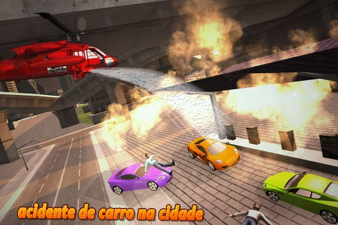 City Helicopter Rescue Flight Simulator 3D screenshot 3