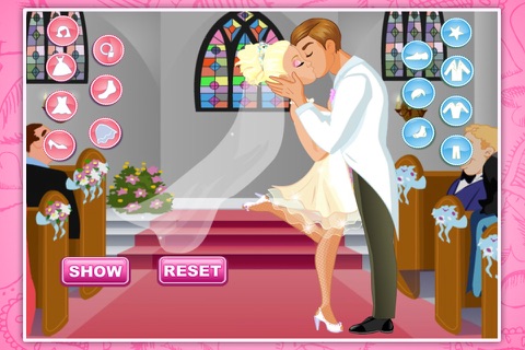 Kiss the bride- DressUp Games screenshot 2