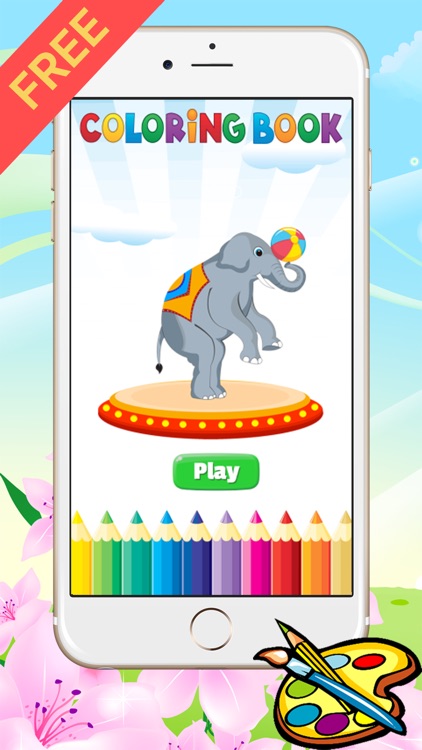 Circus Coloring Book for Kids - Toddlers drawing free games