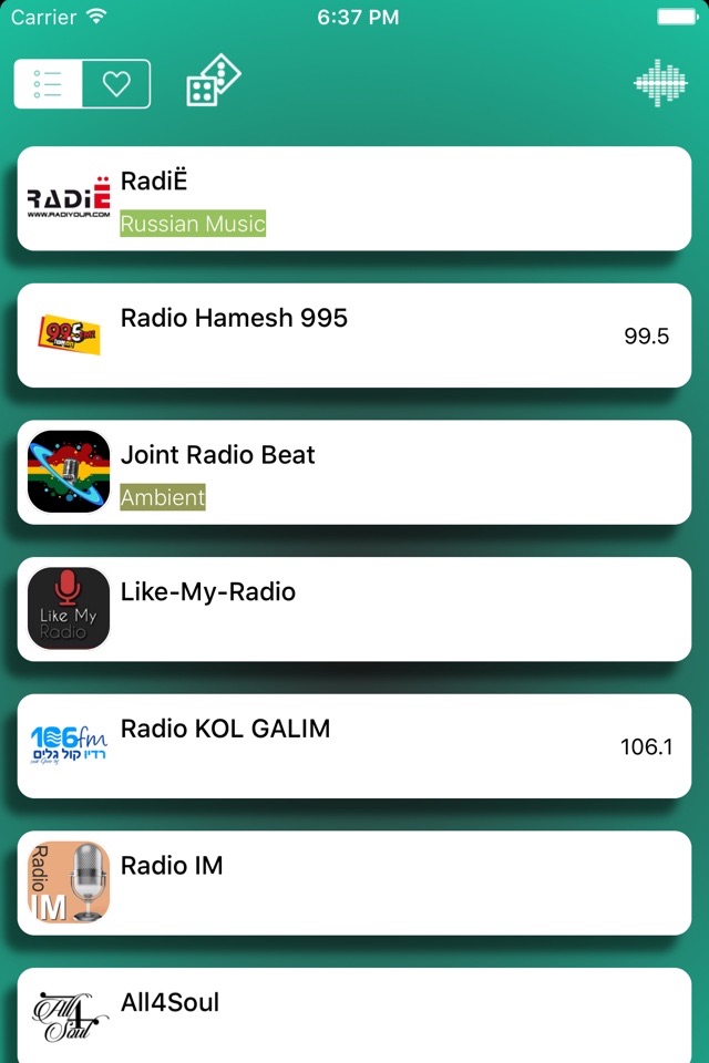 רדיו אונליין - Radio live - Free FM - AM screenshot 2