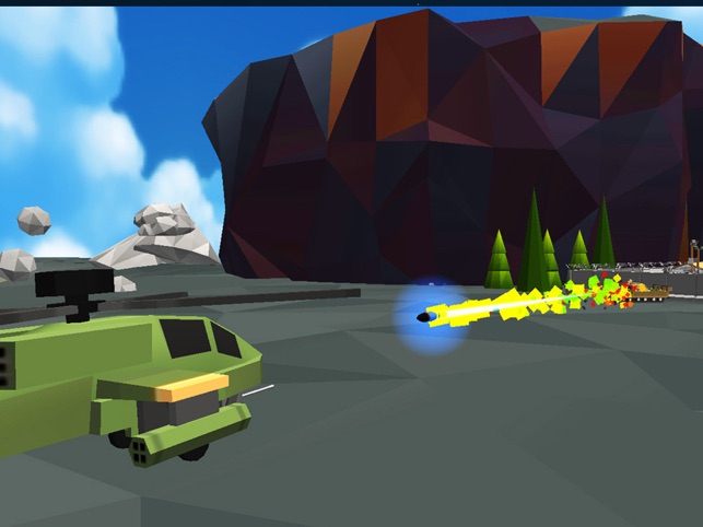 Blocky Helicopter Strike, game for IOS